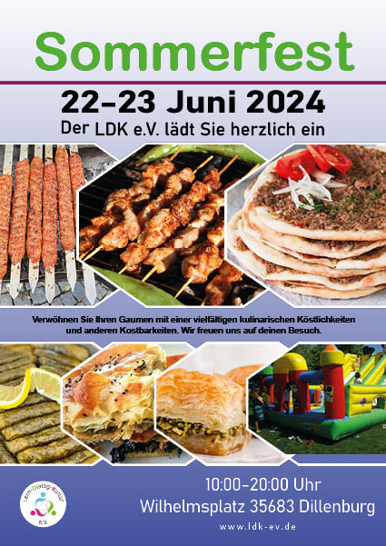 Hinweis auf die Veranstaltung Sommerfest auf dem Wilhelmsplatz des Vereins Lern-Dialog-Kultur e. V.